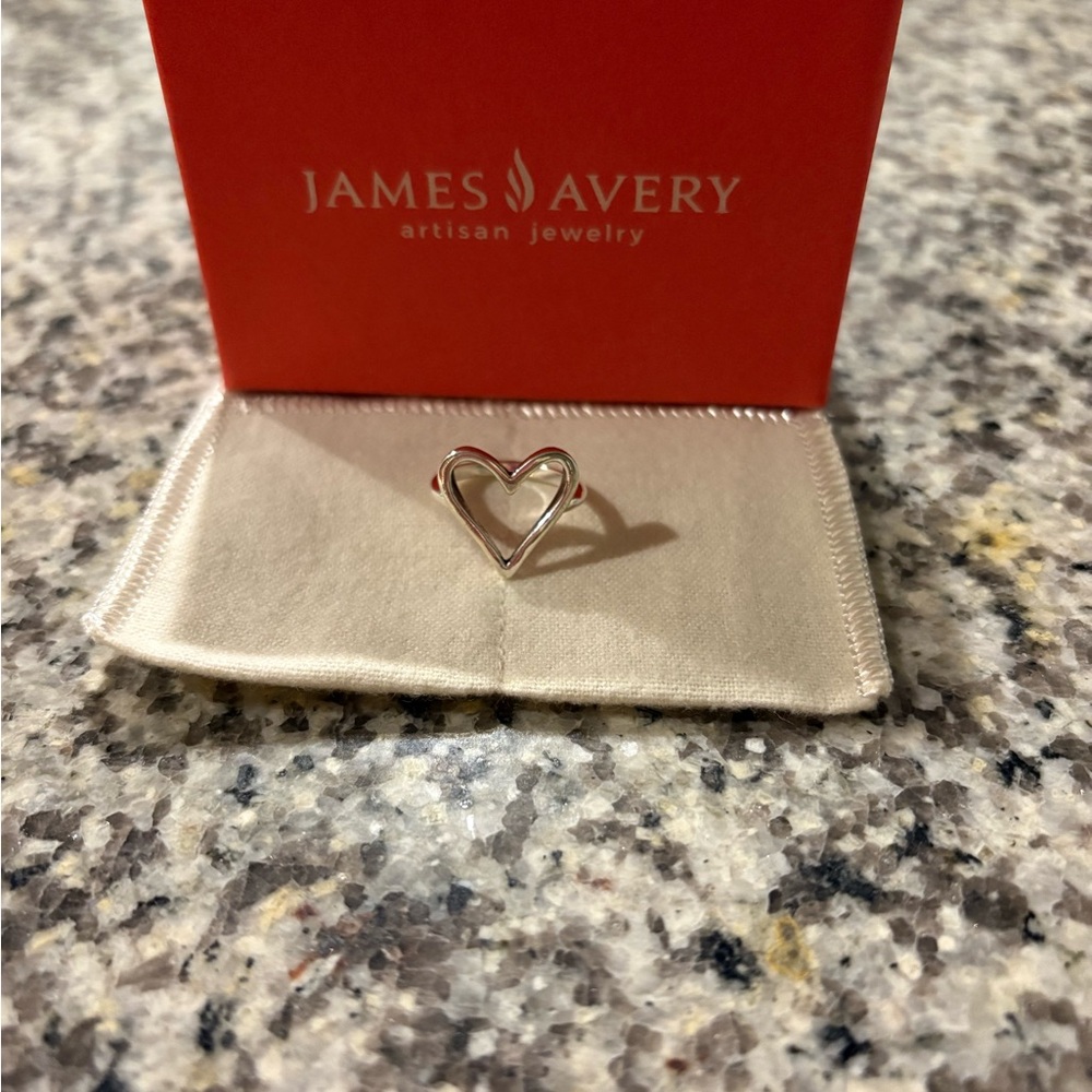 James Avery Silver Timeless Heart Ring